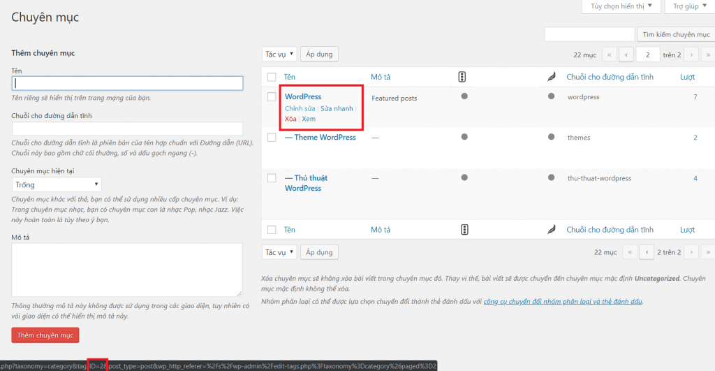 Ẩn chuyên mục bất kỳ khỏi trang Index Blog WordPress