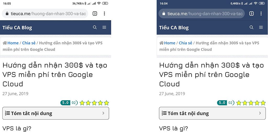 Thay đổi màu thanh địa chỉ của trình duyệt điện thoại