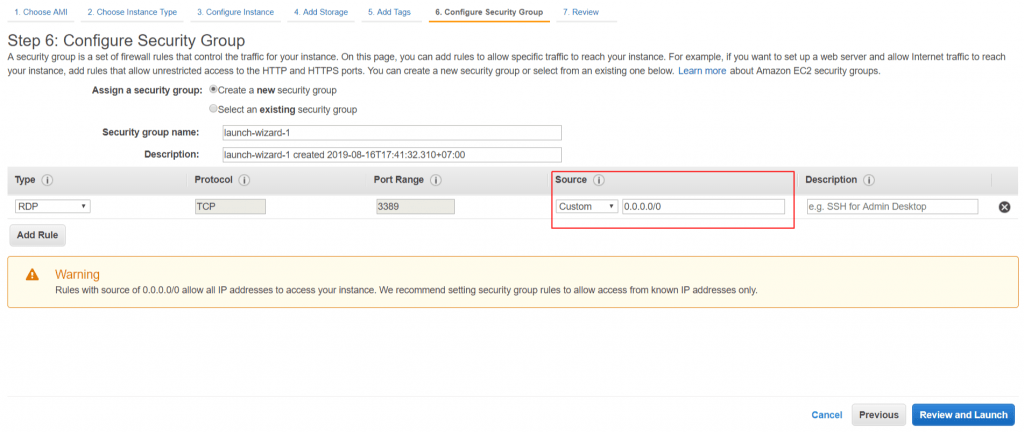 Hướng dẫn đăng ký VPS Amazon AWS 1 năm miễn phí 35 Launch instance wizard EC2 Management Console 2