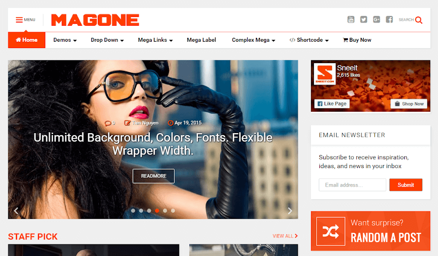 Chia sẻ Template MagOne v6.6.8 bản quyền miễn phí