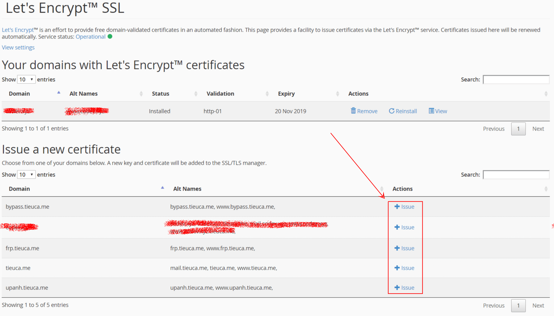 Cpanel Let's Encrypt™ SSL