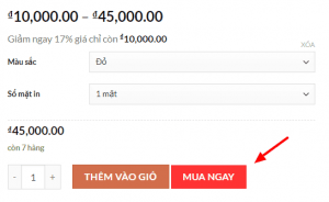 mua ngay woocommerce