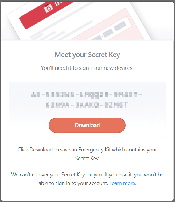 Giveaway - 1Password miễn phí 1 năm cho người sử dụng 13 Secret key - 1Password