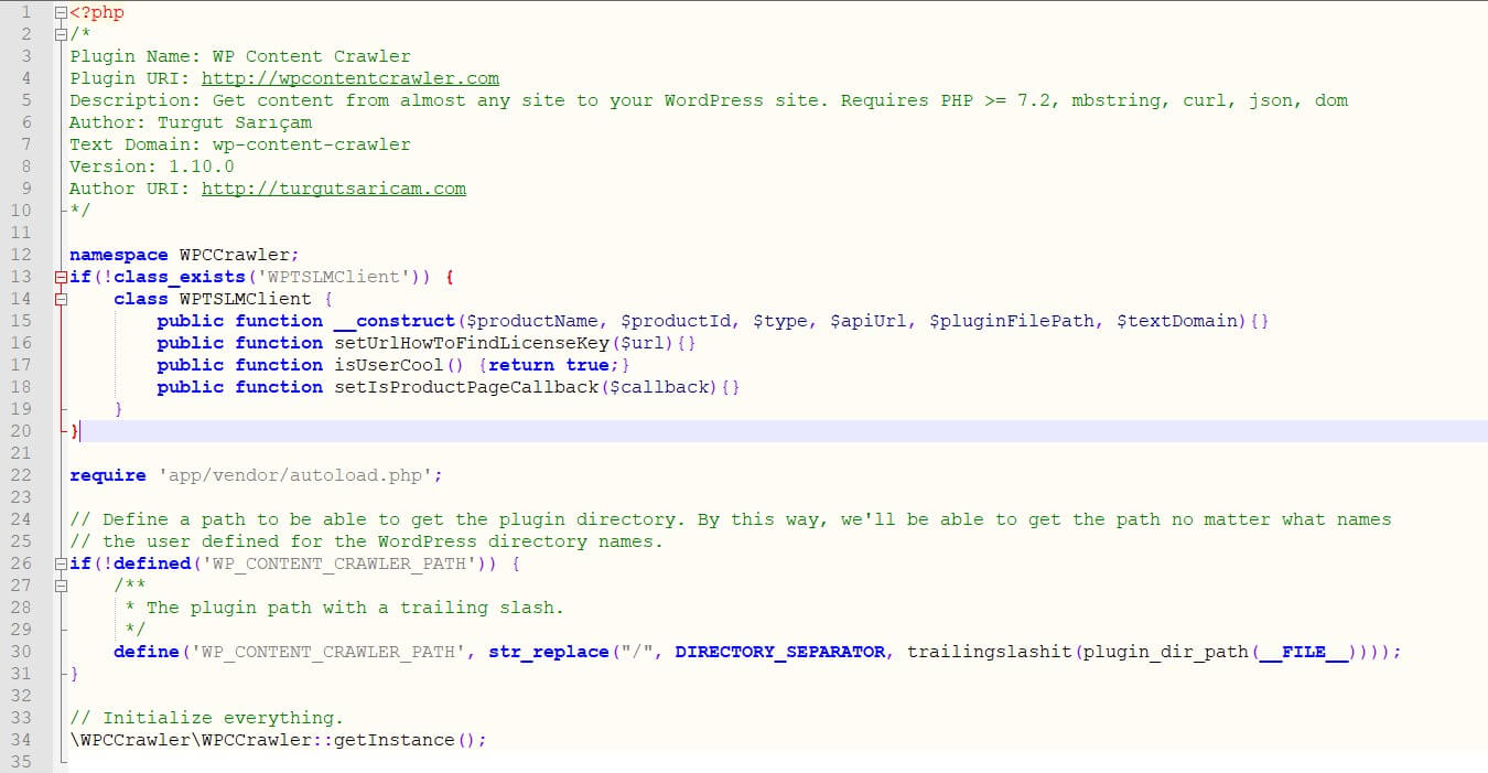 Activate WP Content Crawler Plugin