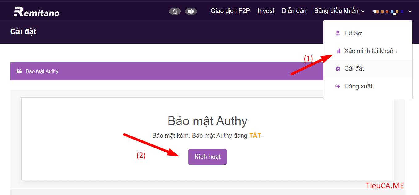 Đăng ký & xác thực tài khoản Remitano để mua bán – giao dịch Bitcoin 27 Bảo mật Authy Remitano