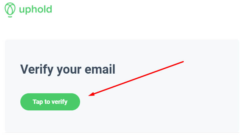 Ví Uphold là gì? Hướng dẫn tạo và xác thực và rút tiền từ ví Uphold 18 Uphold - Verify your email