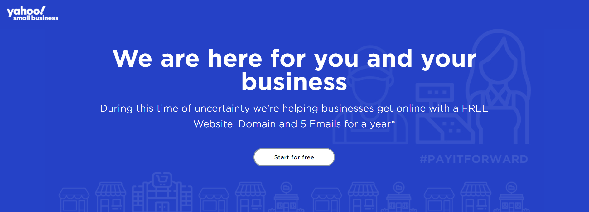 Miễn phí tên miền .COM, .NET, .ORG trên Yahoo