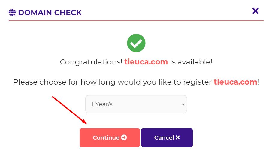 Miễn phí Tên miền khi mua Hosting với giá cực rẻ tại HostArmada 18 hostarmada domain check