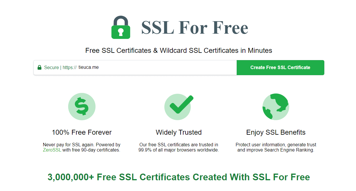 Top 4 Website Free SSL Certificate miễn phí 8 SSL Certificate miễn phí từ SSL For Free (sslforfree.com)