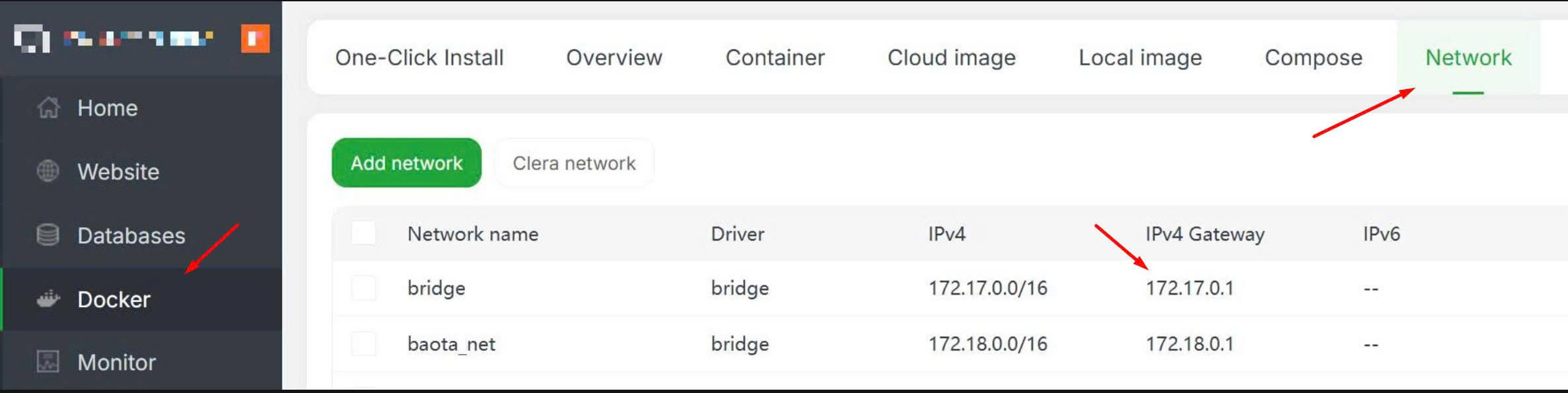 Cách lấy IP gateway Docker